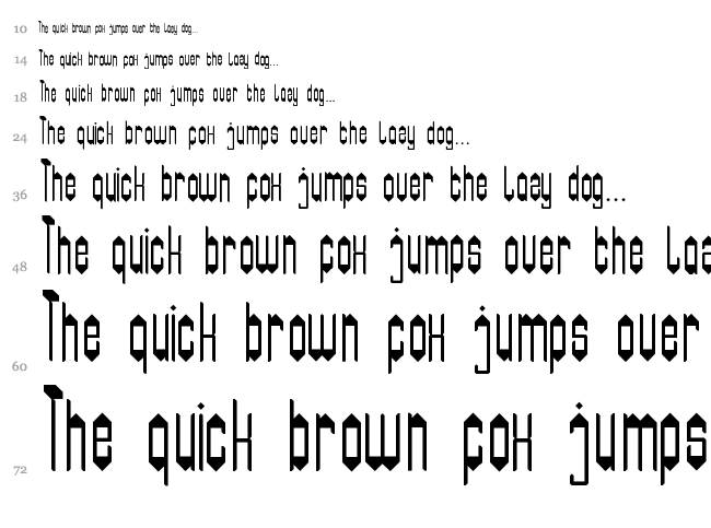 Samurai Sword font waterfall